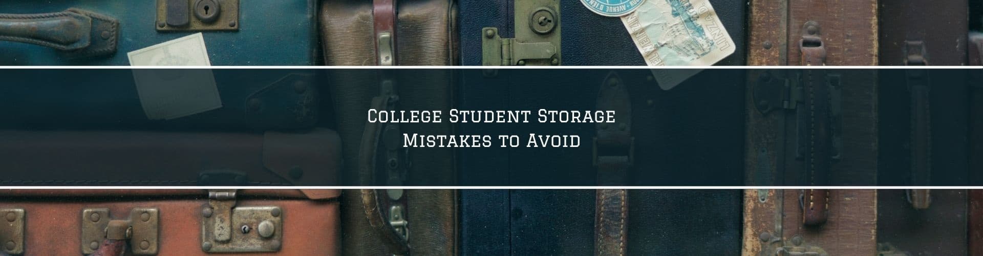 College Storage Mistakes